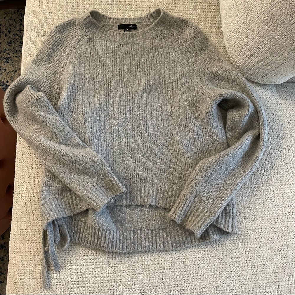 Aqua gray sweater